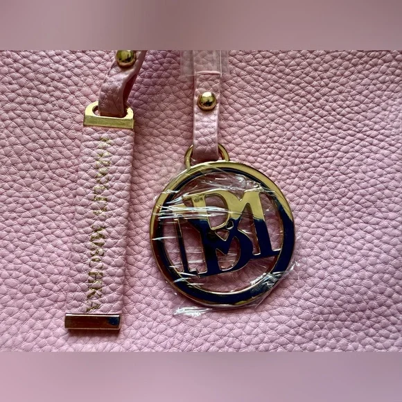 Badgley Mischka Pink Decorative Chain Tote Bag NWT - Picture 3 of 8